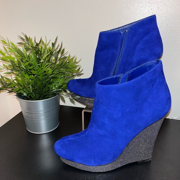 Suede Wedge Bootie - Picture 5 of 5